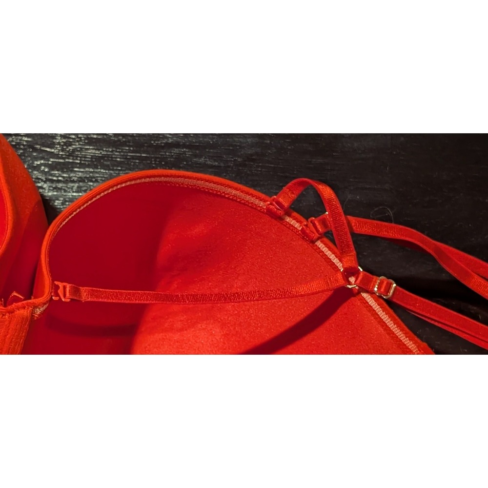 Cacique 46DD Red Lace Boost Strapless Convertible Bra Multiway NWT Plus Size - Picture 13 of 13
